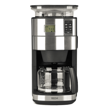 Machine à café filtre avec moulin BEEM - 1,25 l - Fresh Aroma Perfect II - Glas - 