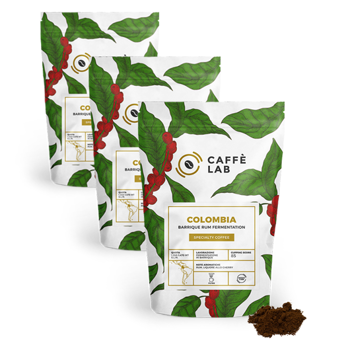 Kaffee Kolumbien Rumfass - Filter - Pack 3 × Mahlgrad Filter Beutel 250 g
