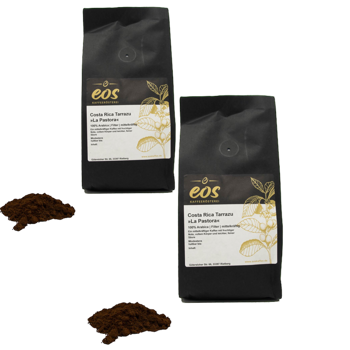 Costa Rica „La Pastora“ - Pack 2 × Mahlgrad Filter Beutel 500 g