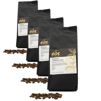 Caffè Anniversario Rietberg - Pack 4 × Chicchi Bustina 500 g
