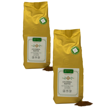 Colombia-Kaffee - Pack 2 × Mahlgrad Aeropress Pack 500 g
