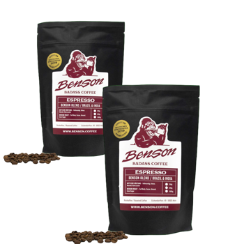 Benson Blend -  Espresso - Pack 2 × Bohnen Beutel 250 g