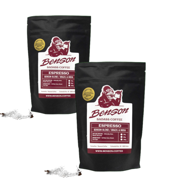 Benson Blend -  Espresso - Pack 2 × Mahlgrad Espresso Beutel 250 g