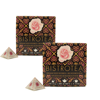 Rooibos et Rose - Pack 2 × Sachets de thé 75 g