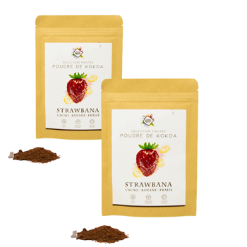 Strawbana - Pack 2 × Pochette 100 g