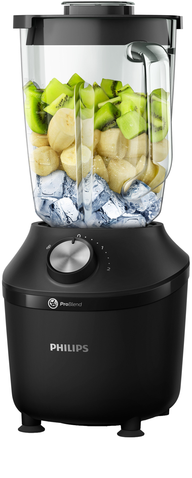 Philips 3000 Series Blender 1,25L HR2291/01, Noir, Garantie 2 ans